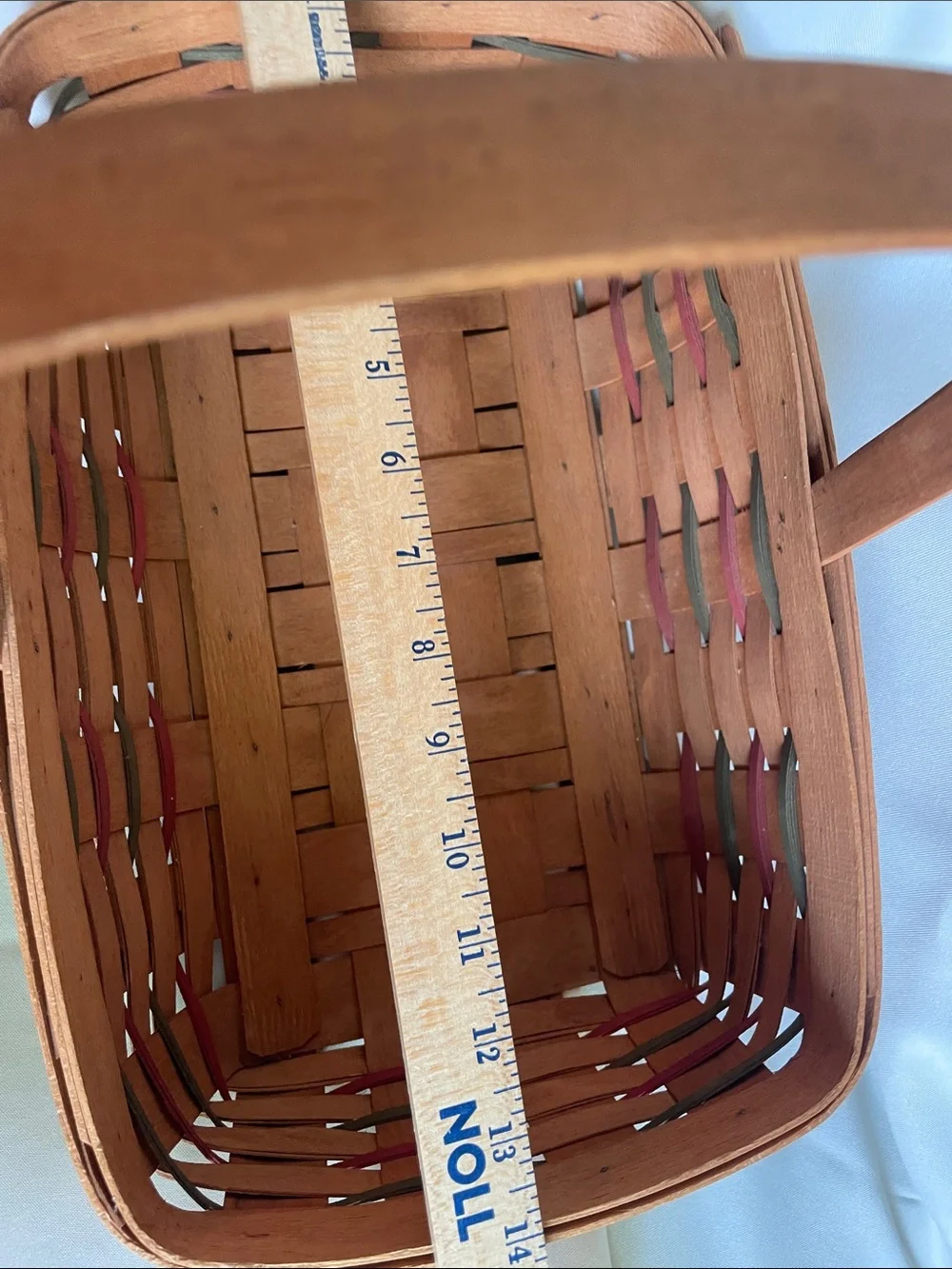 Longaberger 1990 Merry Christmas Basket Signed by Dave Longaberger.